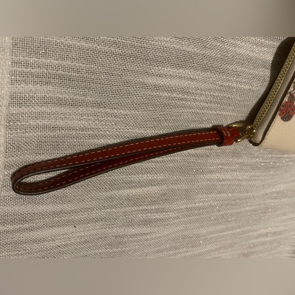 Coach Floral Ladybug Wristlet in Cream - Picture 10 of 15